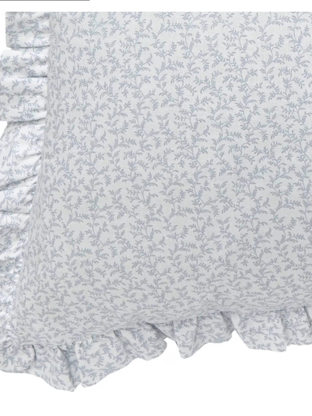 1 European Sham pillow Laura Ashley Light Blue Floral